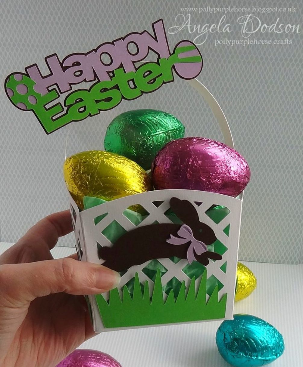 Easter Basket And Eggs 1