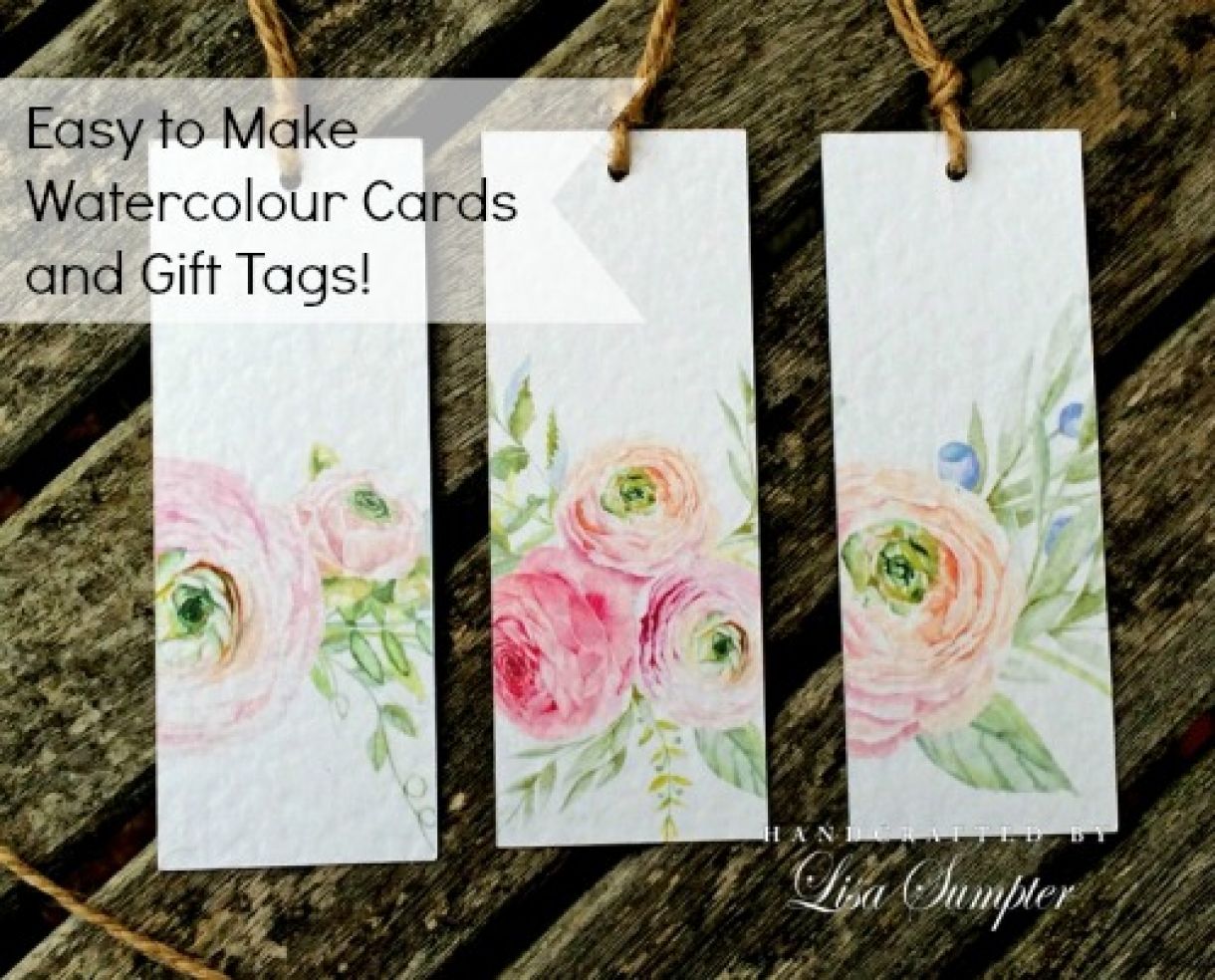 Easy To Make Watercolour Gift Tags