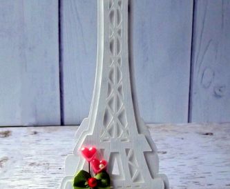 Handmade Eiffel Tower Valentines Day Card