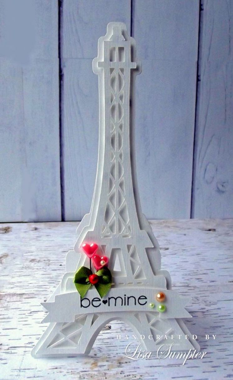 Eiffel Tower Valentines Day Card