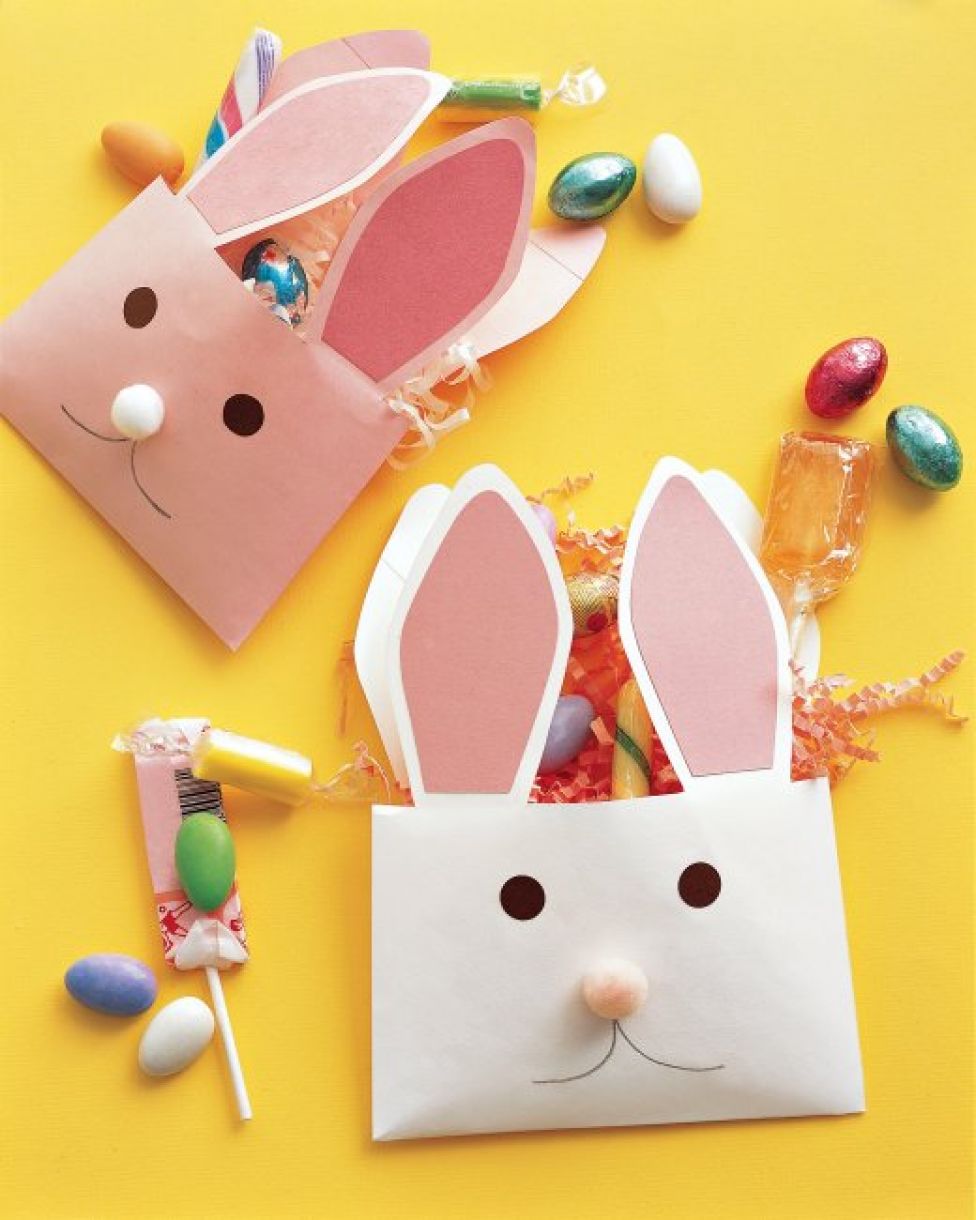 Envelope Bunnies Easter Crafts  Martha  Stewart