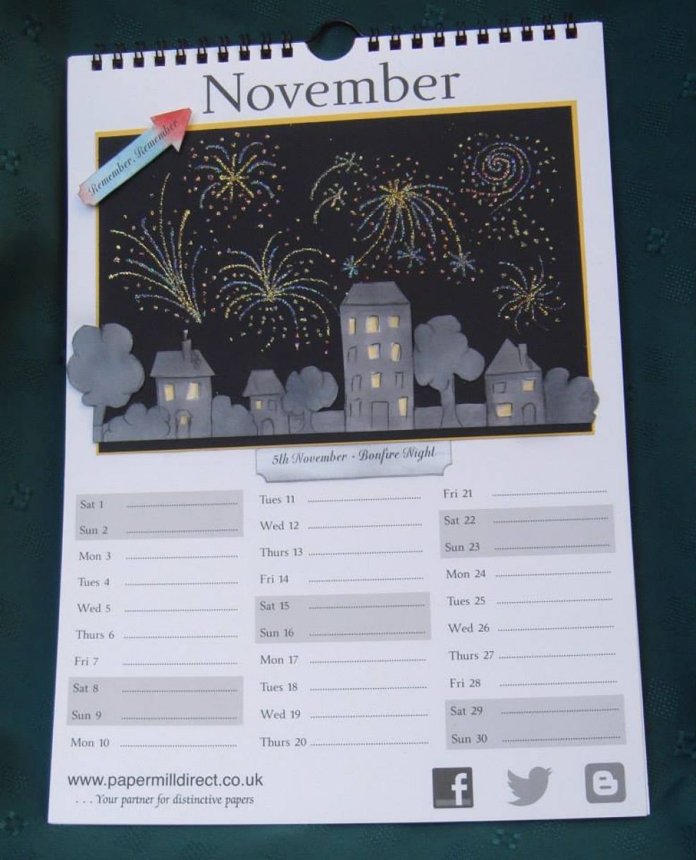 Fireworks Calendar Sylvia