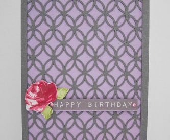 Fun Birthday Card - Flecked Lilac