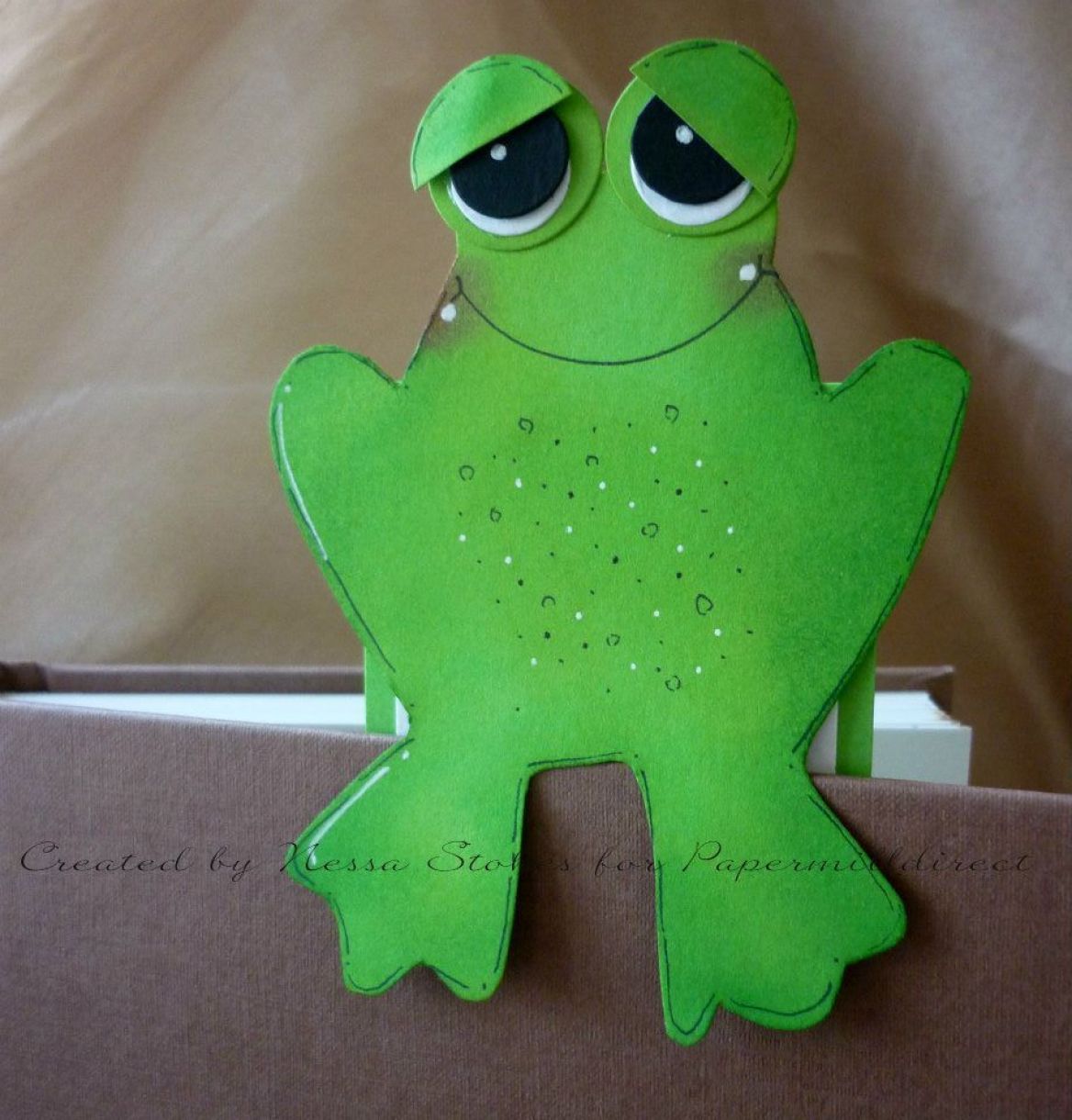 Free Bookmark Printable For Kids Frog On Top