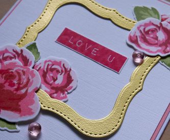 Love U - Handmade Valentine’s day card idea