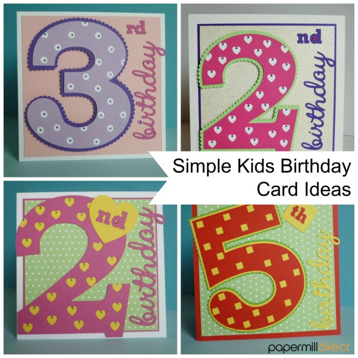 Handmade Kids Birthday Card Ideas