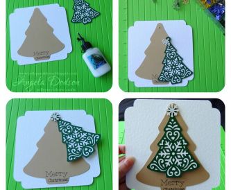 Hanging Christmas Tree Card 1