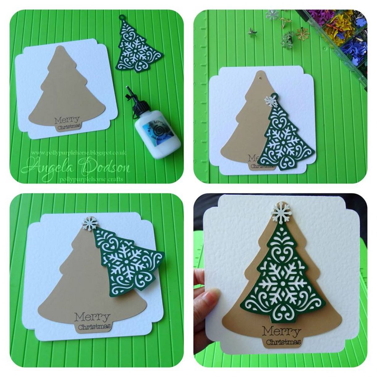 Hanging Christmas Tree Card 1