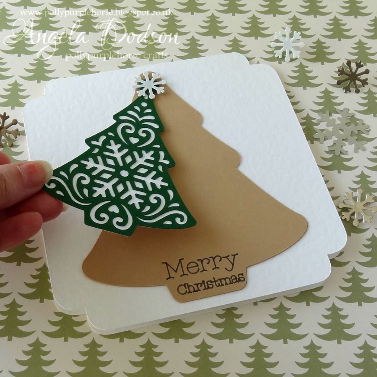 Hanging Christmas Tree Card 2