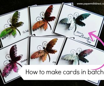 How To Save Time Making Cards
