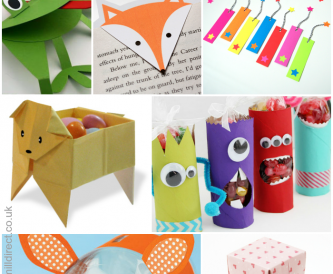 7 Fun Projects for Kids made with Paper and Card
