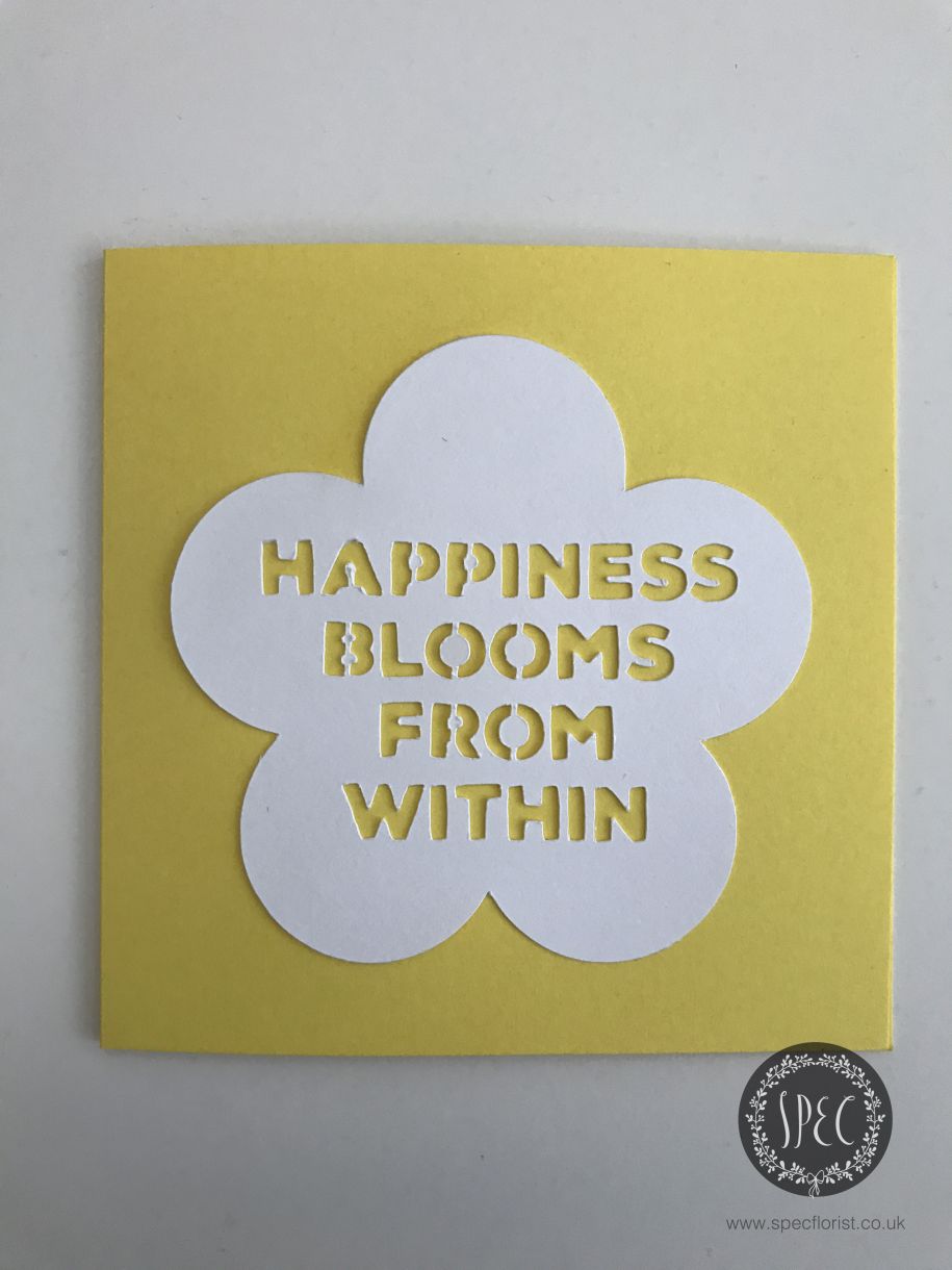 yellow flower card