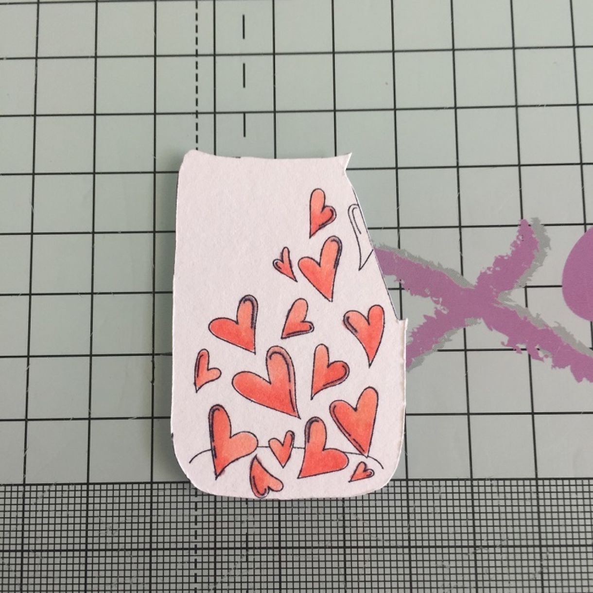 jar of hearts shaker cardmaking idea