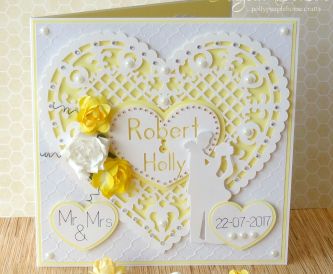 A Papercut Heart Wedding Card