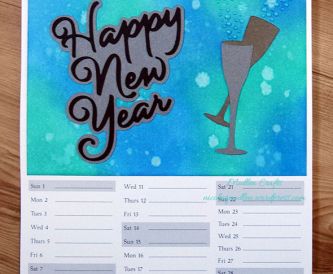 January Calendar Page - Inking Fun!