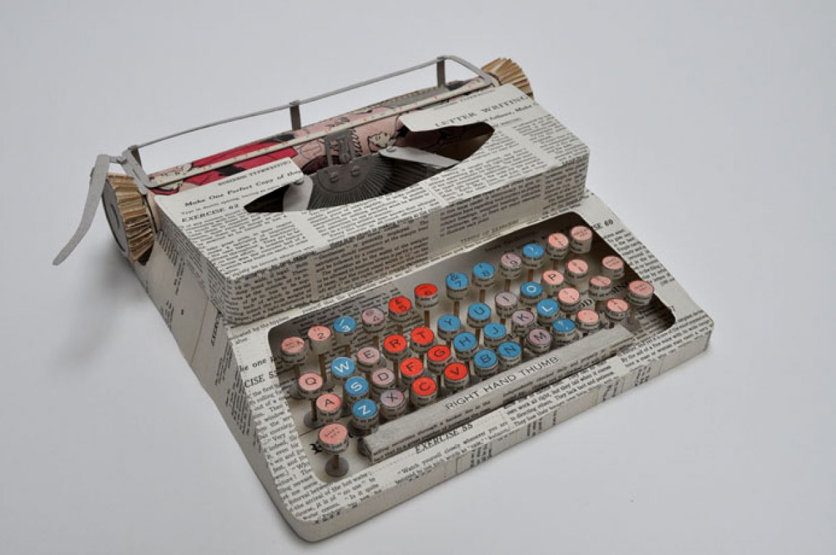 Paper Art Typewriter