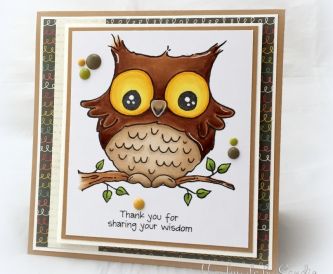 owl card for teacher