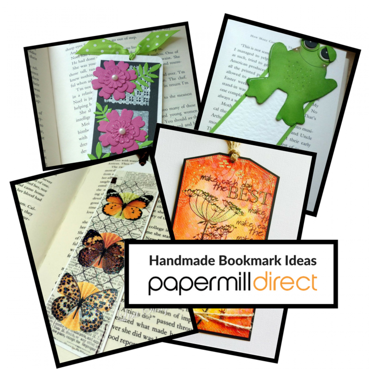 Handmade Bookmark Ideas Collage