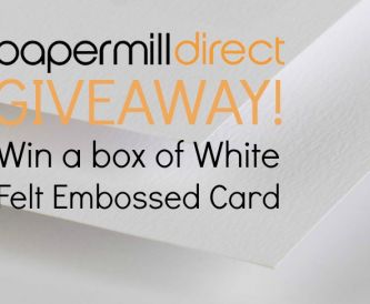 Win a FREE Box of Felt Embossed Card - 80 Sheets!