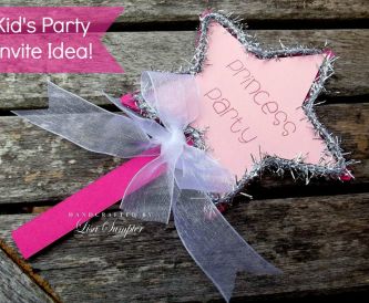 Princess Wand Kid’s Party Invite Idea