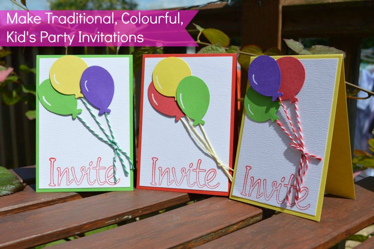 Party Invitations Traditional Balloons 1