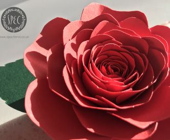DIY Rose corsage made from paper