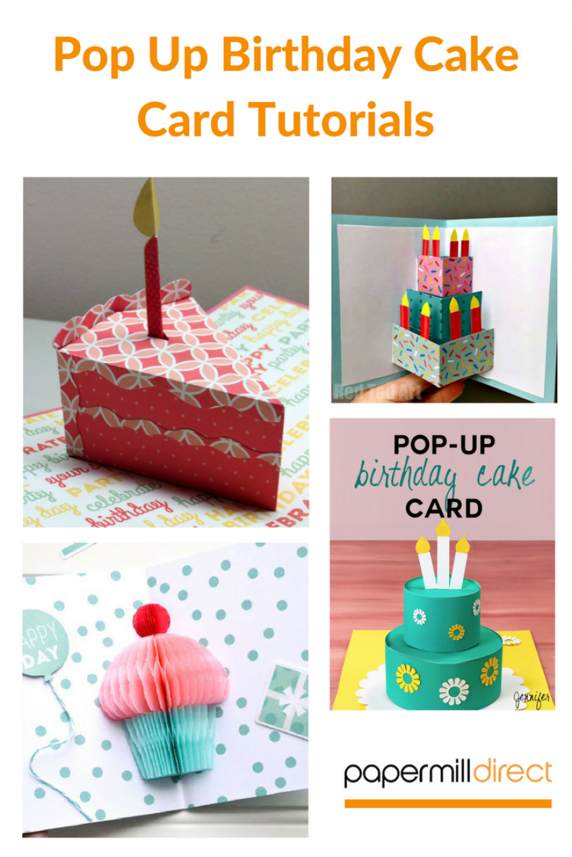 Pop Up Birthday Cake Card Tutorials