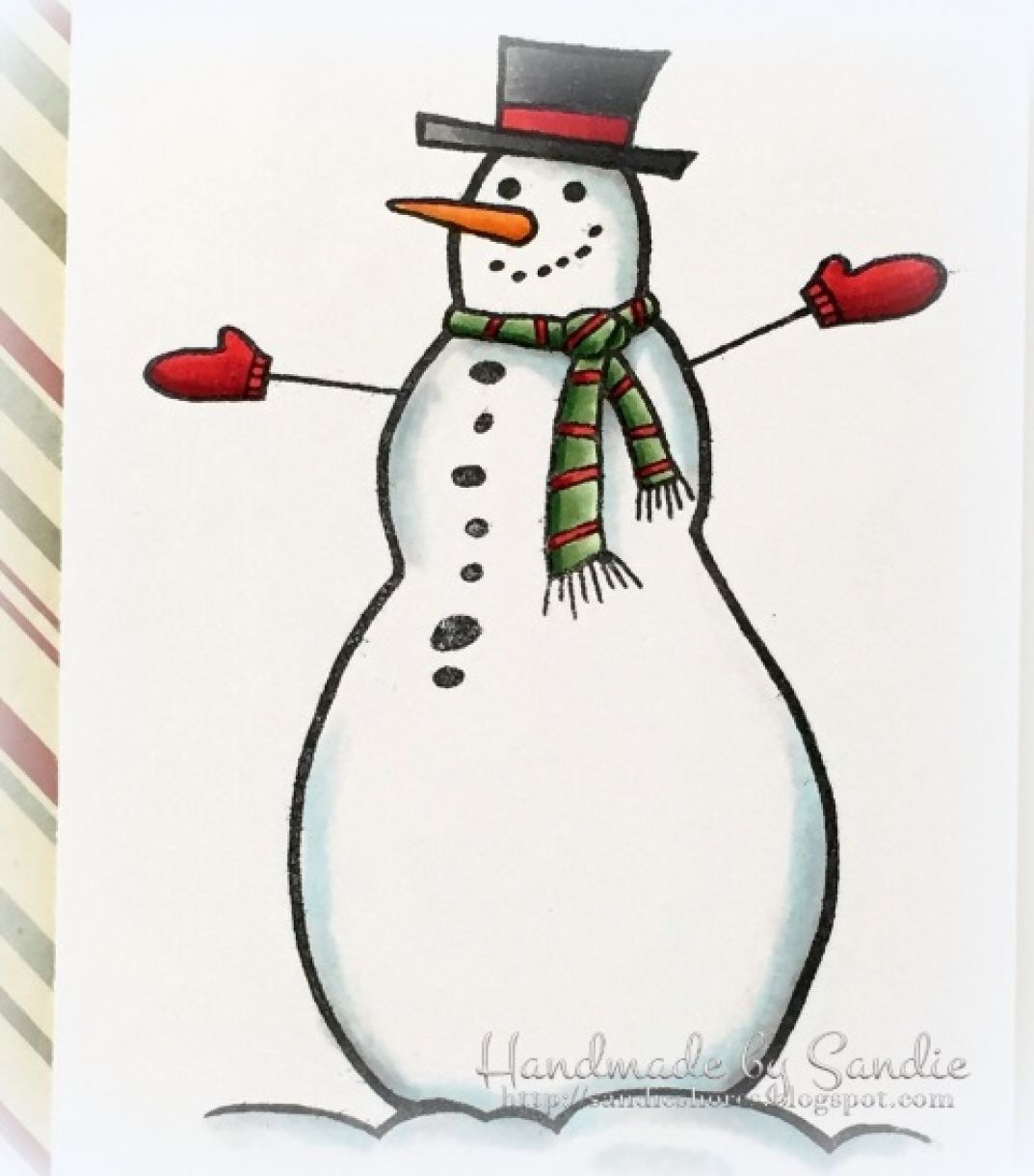 woodware-funny-snowman-stamp