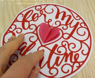 For My Valentine – How to Make a Valentine Card Step by Step
