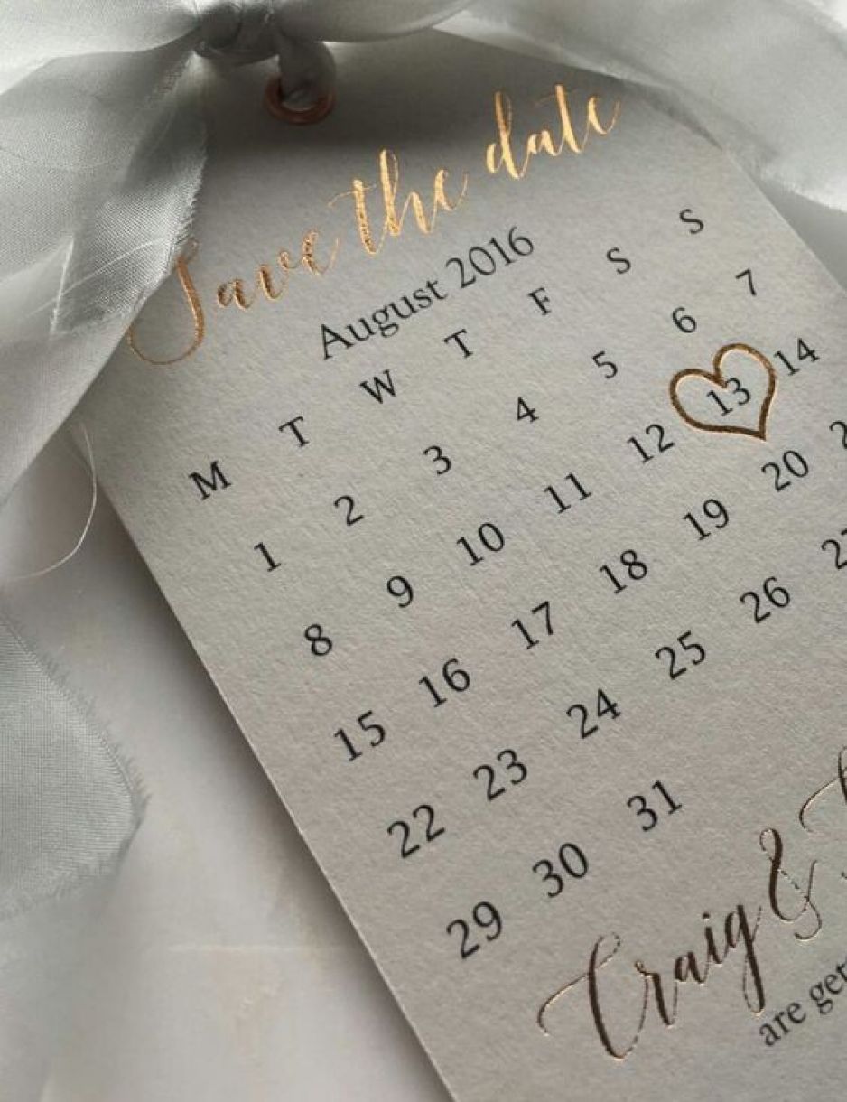Save The Date Calendar Idea