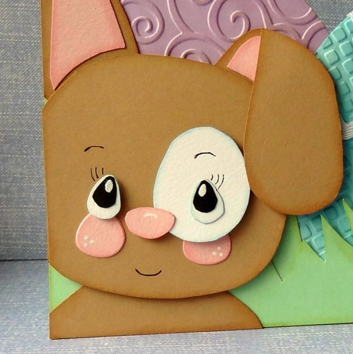 Shaped Easter Bunny Card