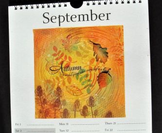 A September Calendar Page - Autumn Craft