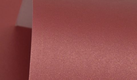 Royal Red Pure Pearl Single Sided Card 300gsm