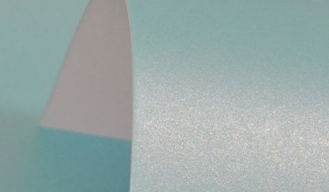 Sea Blue Pure Pearl Single Sided Card 300gsm
