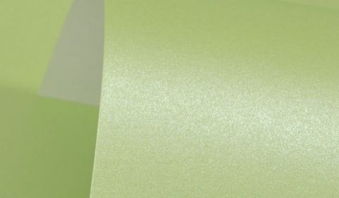 Spring Green Pure Pearl Single Sided Card 300gsm