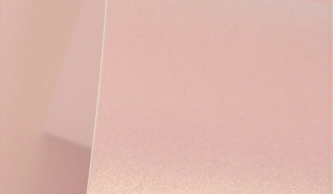 Rose Gold Pure Pearl Double Sided Card 300gsm