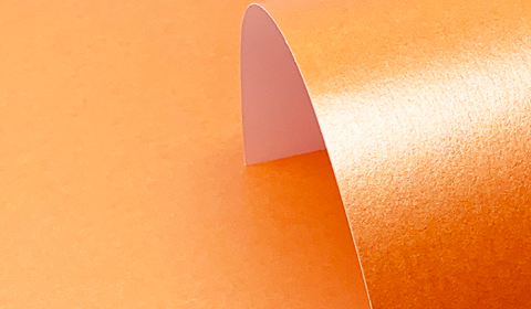 Orange Centura Pearl Card One Sided- 285gsm