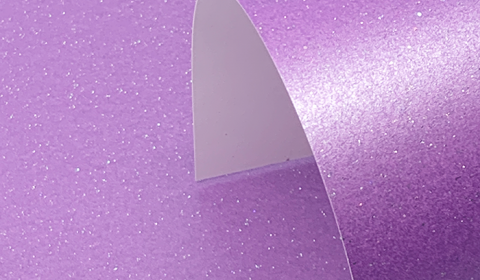 Periwinkle Purple Pure Pearl Sparkle Card Single Sided 300gsm