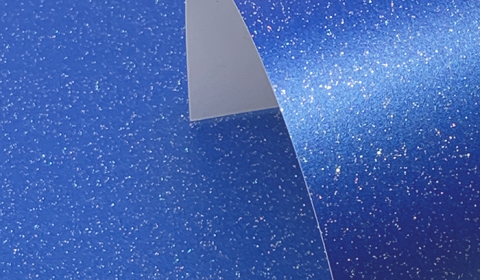 Yale Blue Pure Pearl Sparkle Card Single Sided 300gsm