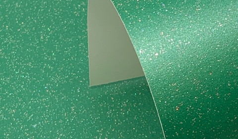 Xmas Green Pure Pearl Sparkle Card Single Sided 300gsm
