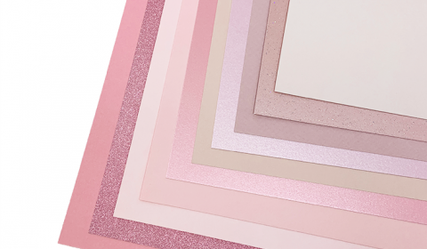 Pink Mixed Card Pack A4 | 10 Sheets
