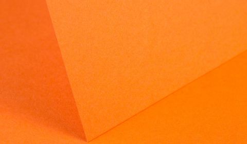 Mandarin Orange Plain Card 240gsm