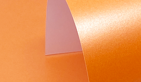 Pumpkin Orange Pearlescent Card Single Sided 310gsm