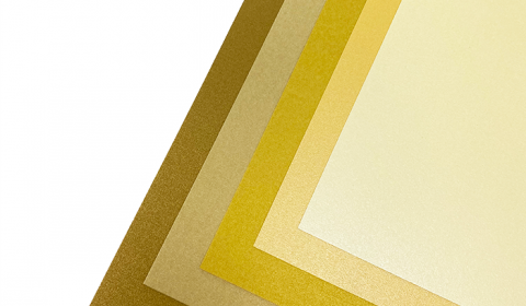 Golden Pearlised Mixed Card Pack 12" x 12" | 5 Sheets