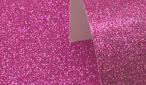 Cerise Pink Glitter Card 220gsm