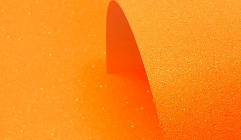Neon Orange Glitter Card 220gsm