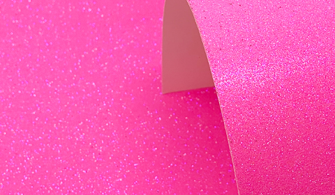 Neon Pink Glitter Card 220gsm