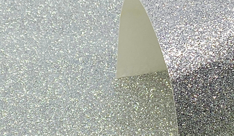 Silver Glitter Card 220gsm