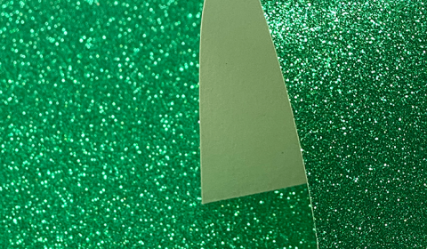 Green Glitter Card 220gsm