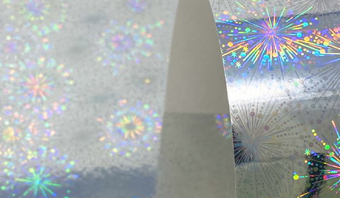 Holographic Blast Mirror Card 220gsm